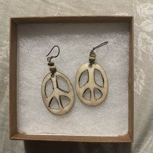 Peace sign Boho earrings